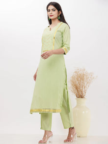 Parv Misha Set Of Kurta Pants Kota Dupatta