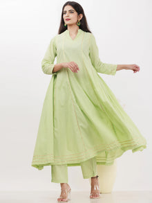 Parv Raima Set Of Kurta Pants Kota Dupatta