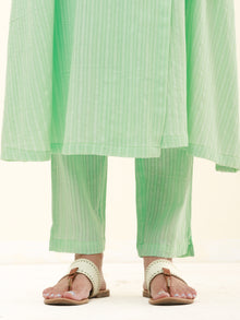 Roz Fiza Set Of Angrakha Kurta Pants Kota Dupatta