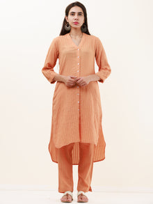 Roz Manal Set Of Kurta Pants Kota Dupatta