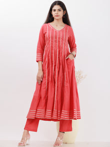 Parv Trisha Set Of Kurta Pants Kota Dupatta