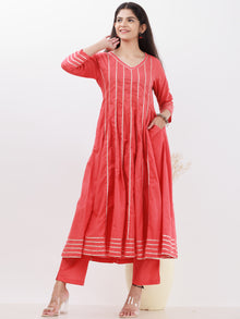 Parv Trisha Set Of Kurta Pants Kota Dupatta