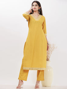 Parv Varsha Set Of Kurta Pants Kota Dupatta