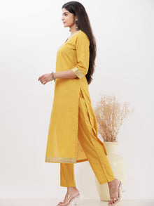 Parv Varsha Set Of Kurta Pants Kota Dupatta