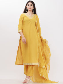 Parv Varsha Set Of Kurta Pants Kota Dupatta