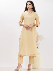 Parv Beena Set Of Kurta Pants Kota Dupatta