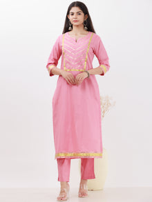 Parv Tamanna Set Of Kurta Pants Kota Dupatta