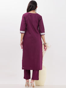 Parv Aisha Set Of Kurta Pants Kota Dupatta