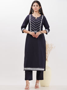 Parv Manal Set Of Kurta Pants Kota Dupatta