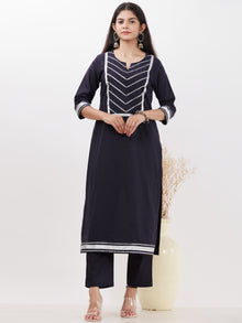 Parv Manal Set Of Kurta Pants Kota Dupatta