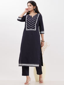 Parv Manal Set Of Kurta Pants Kota Dupatta