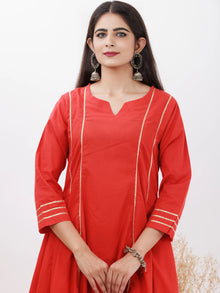 Parv Rimjhim Set Of Kurta Pants Kota Dupatta