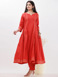 Parv Rimjhim Set Of Kurta Pants Kota Dupatta