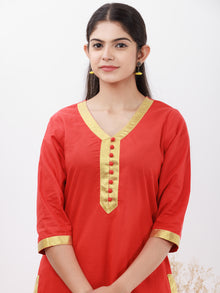 Parv Neerja Set Of Kurta Pants Kota Dupatta