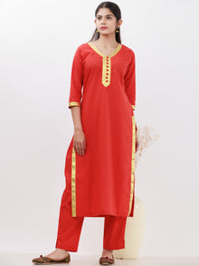 Parv Neerja Set Of Kurta Pants Kota Dupatta