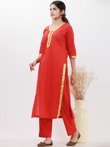 Parv Neerja Set Of Kurta Pants Kota Dupatta