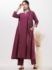 Parv Rukshar Set Of Kurta Pants Kota Dupatta