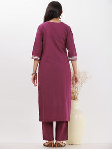 Parv Sheena Set Of Kurta Pants Kota Dupatta