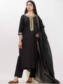 Parv Diya Set Of Kurta Pants Kota Dupatta