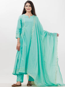 Parv Amaira Set Of Kurta Pants Kota Dupatta