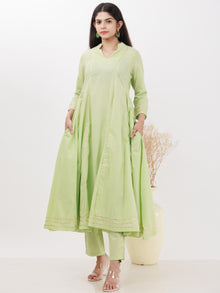 Parv Raima Set Of Kurta Pants Kota Dupatta