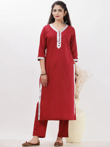 Parv Manan Set Of Kurta Pants Kota Dupatta