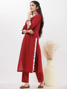 Parv Manan Set Of Kurta Pants Kota Dupatta