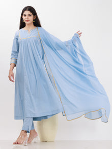 Parv Megha Set Of Kurta Pants Kota Dupatta