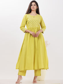 Parv Urja Set Of Kurta Pants Kota Dupatta