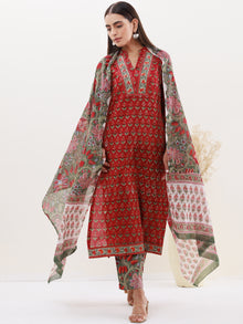 Utsav Megha Set Of Kurta Pants Dupatta