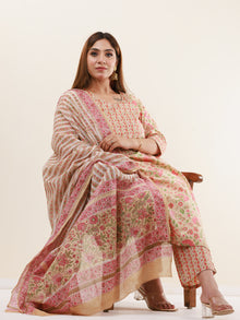 Umang Fiza Set Of Kurta Pants Dupatta