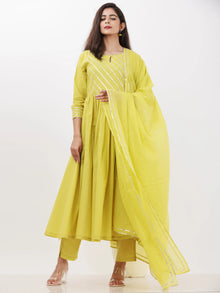 Parv Urja Set Of Kurta Pants Kota Dupatta