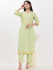 Parv Misha Set Of Kurta Pants Kota Dupatta