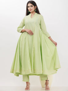 Parv Raima Set Of Kurta Pants Kota Dupatta