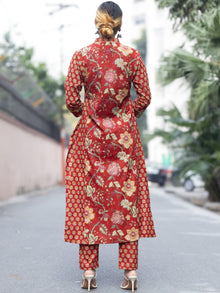 Roz Meha Set Of Straight Kurta Pants Dupatta