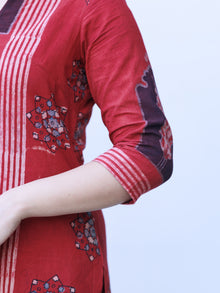 Ajrakh Zubeda Set Of Kurta Pants Dupatta