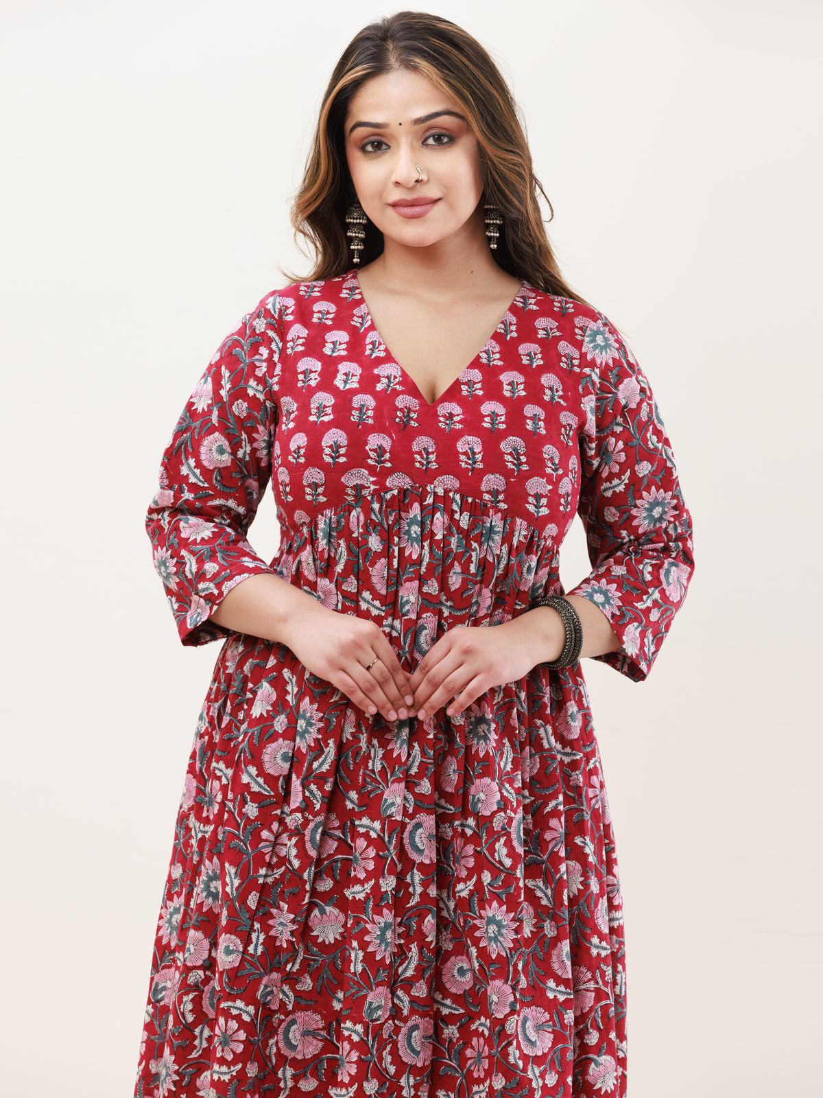 Gazal Meet Anarkali Kurta