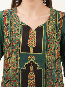 Ajrakh Sayal Set Of Kurta Pants Dupatta