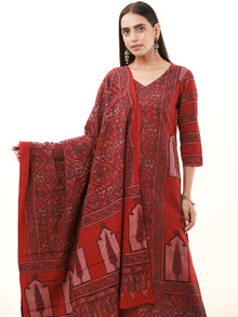 Ajrakh Mehreen Set Of Kurta Pants Dupatta