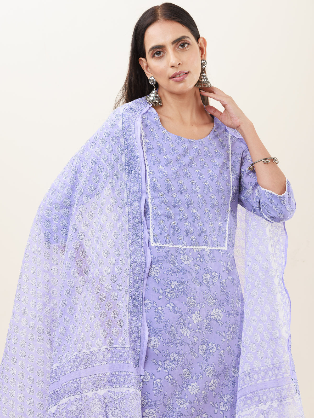 Umang Prerna Set Of Kurta Pants Dupatta