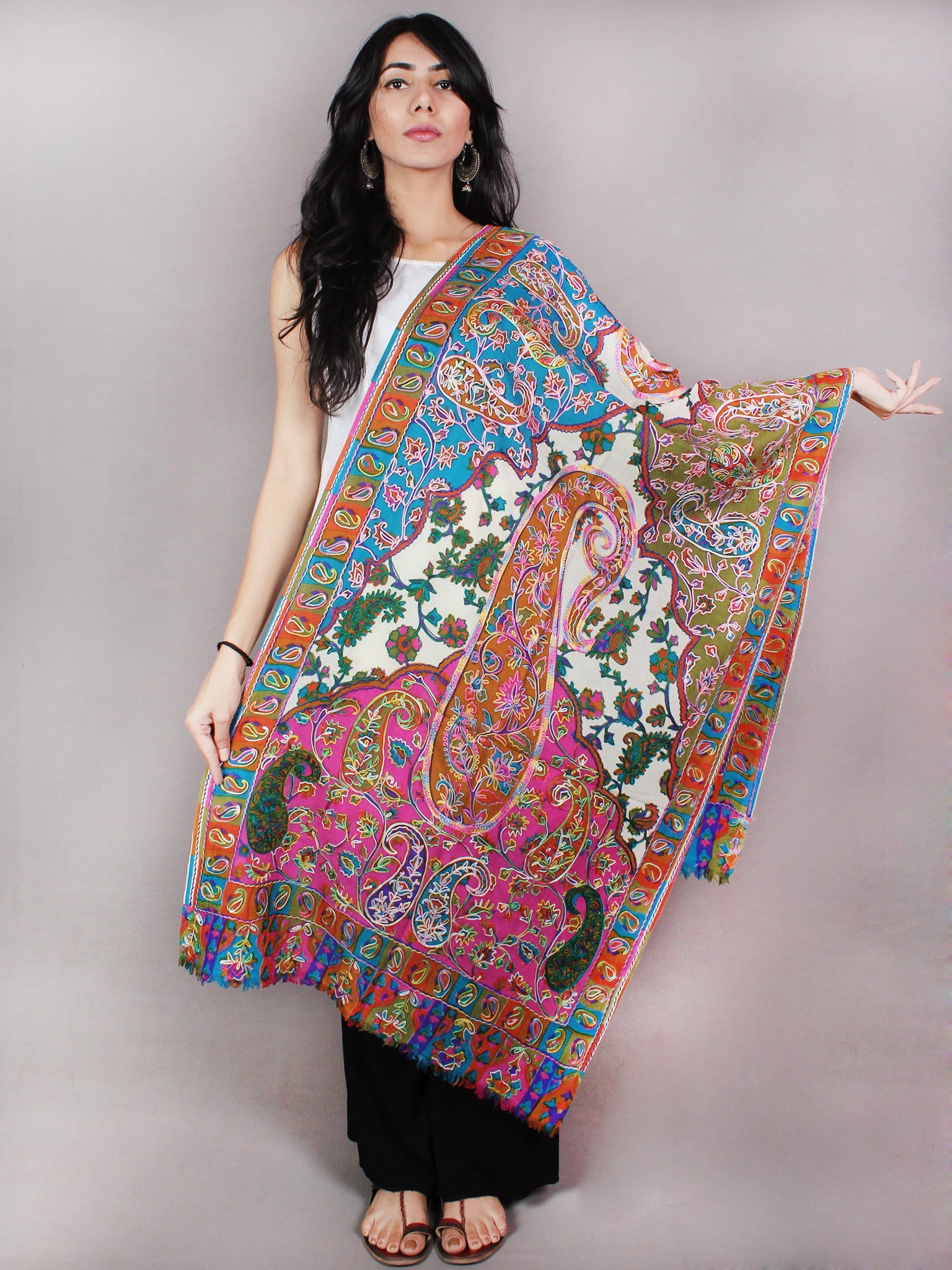 Pure Wool Stoles From kashmir – InduBindu