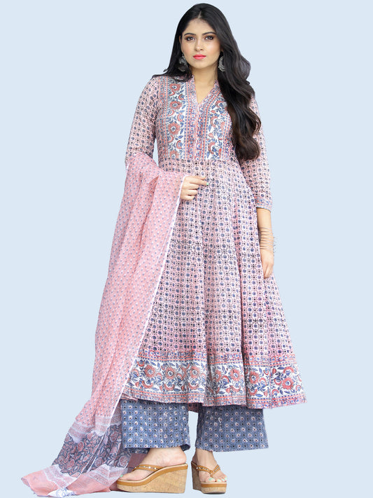 Jashn Farhat - Set of Kurta Palazzo & Dupatta - KS25A2179D