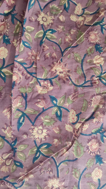 Hand Block Printed Cotton Fabric Per Meter - F001F2687