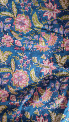 Hand Block Printed Cotton Fabric Per Meter - F001F2701