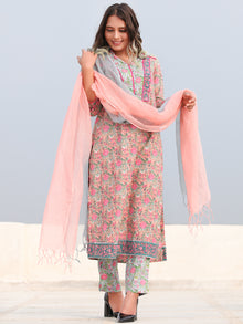 Rozana Asma - Set of Kurta Pants & Dupatta - KS152D2481D