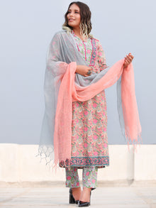 Rozana Asma - Set of Kurta Pants & Dupatta - KS152D2481D