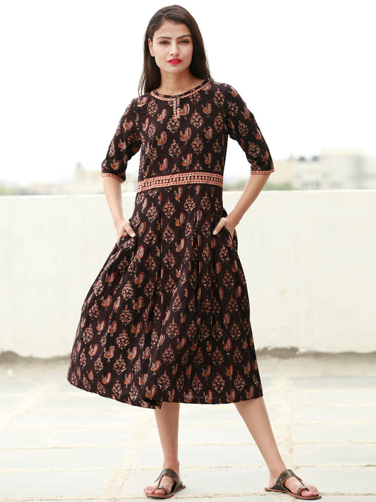 Mughal Beauty  - Block Printed Cotton Dress  - D360F1810