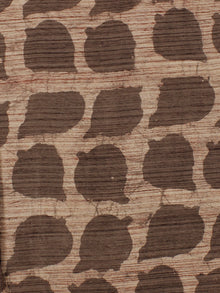 Kashish Brown Hand Block Printed Cotton Fabric Per Meter - F001F777