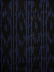 Black Purple Pochampally Hand Woven Ikat Fabric Per Meter - F002F945