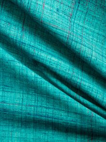 Sea Green Indigo Ajrakh Printed Cotton Fabric Per Meter - F003F1514